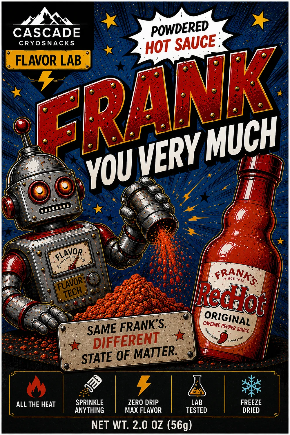 Same Frank, Different State, represented by Frank from Flavor Lab