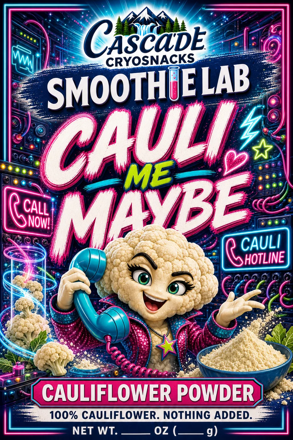 Cauli Me Maybe front label